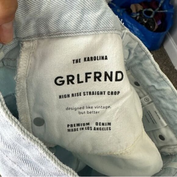 GRLFRND Karolina High Rise Straight Crop in Indio women’s Size 27 - Picture 10 of 13